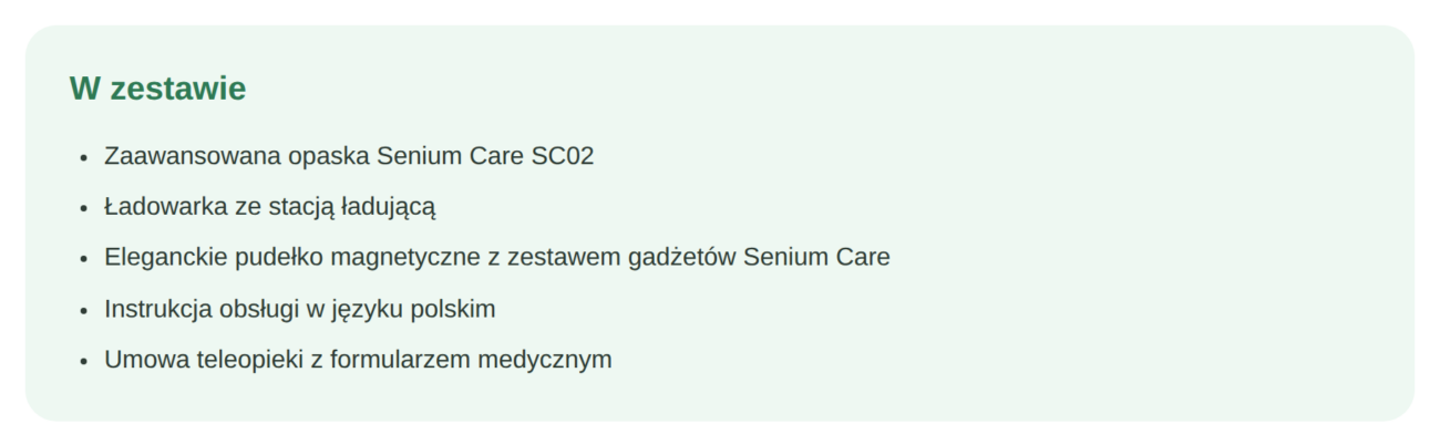 zestaw senium care